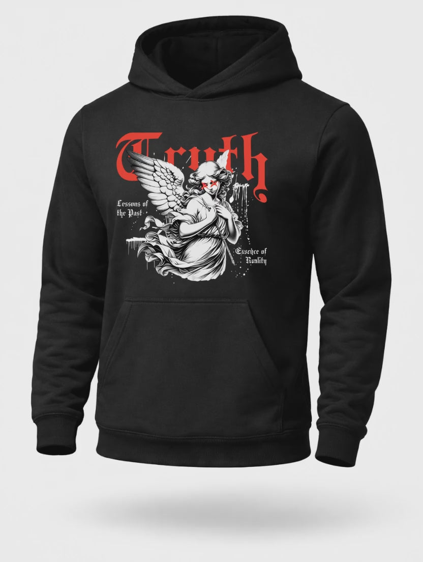 Truth Angel Hoodie – Gothic Streetwear Graphic Hoodie