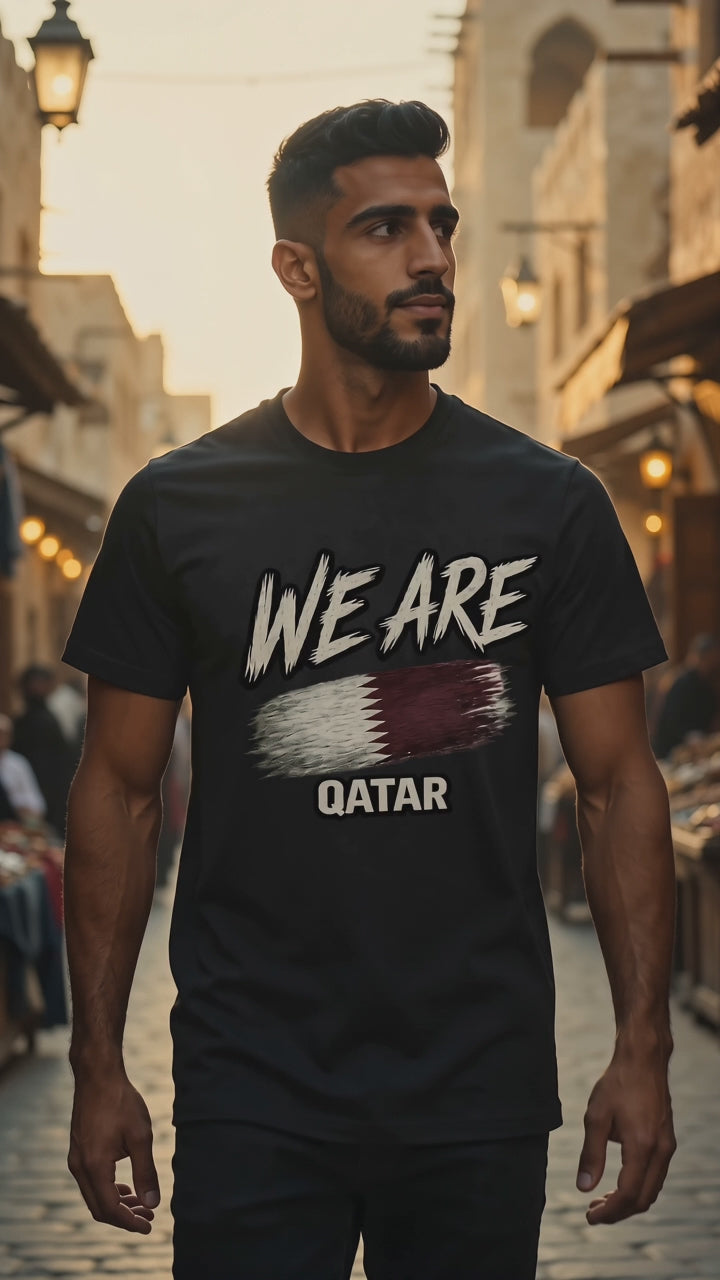 WE ARE Qatar Flag Heritage T-Shirt