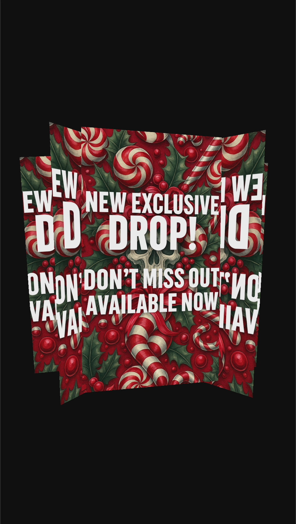 Sweet But Twisted Skull Christmas Shirt – Funny Holiday Candy Cane Graphic Tee | Dark Humor Christmas Tee | Unisex Streetwear