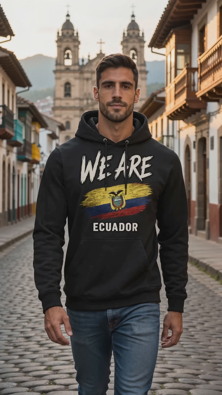 WE ARE Ecuador Heritage Flag Hoodie