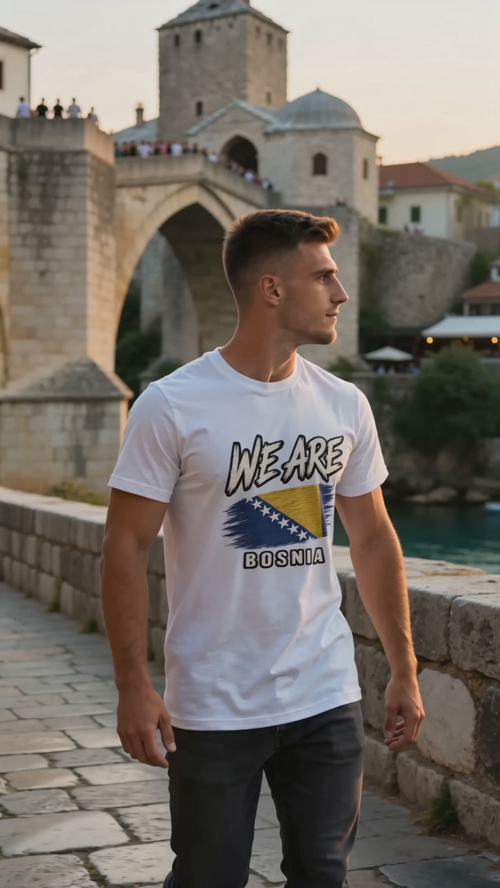 WE ARE Bosnia Flag Heritage Unisex T-Shirt