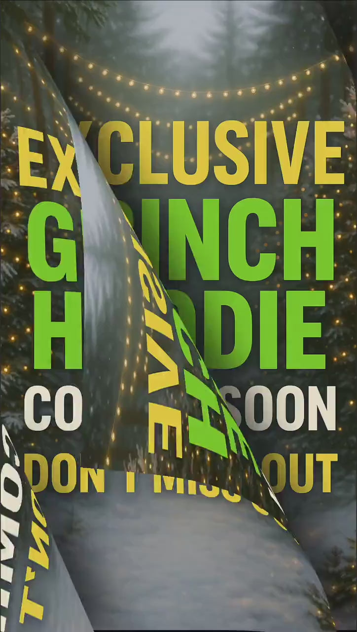 Funny Christmas Hoodie for Adults | “Eww People” Green Monster Holiday Hoodie | Sarcastic Antisocial Xmas Sweatshirt | Free Shipping Gift