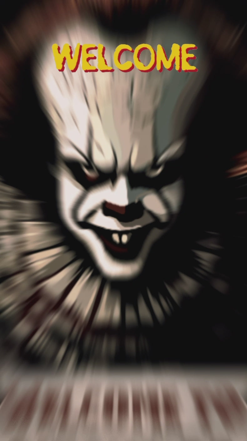 Circus of Fear Evil Clown Horror Graphic T-Shirt