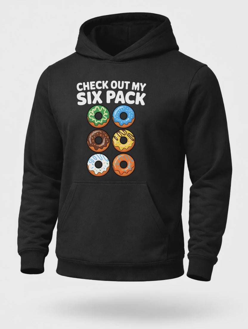 Check Out My Six Pack Donut Hoodie – Funny Food Humor Hoodie
