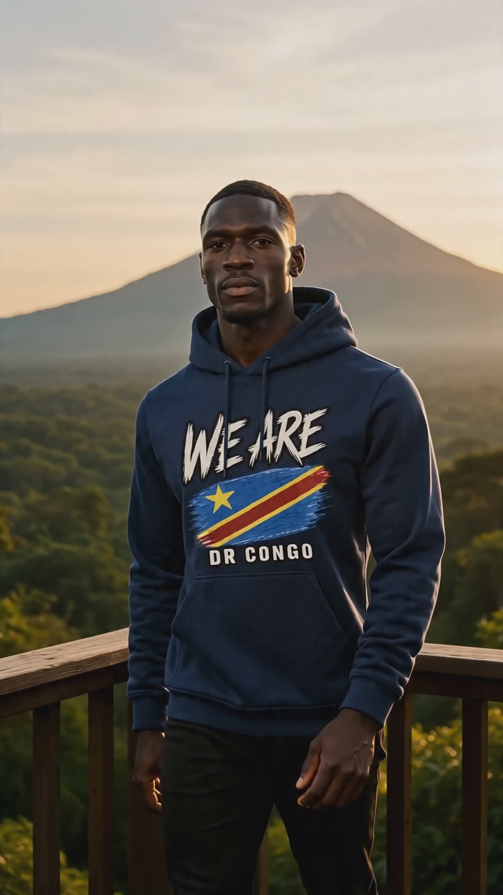 We Are DR Congo Heritage Flag Hoodie