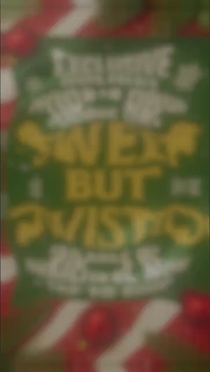 Sweet But Twisted Hoodie – Gothic Holiday Skull Hoodie – Funny Peppermint Candy Cane Sweatshirt