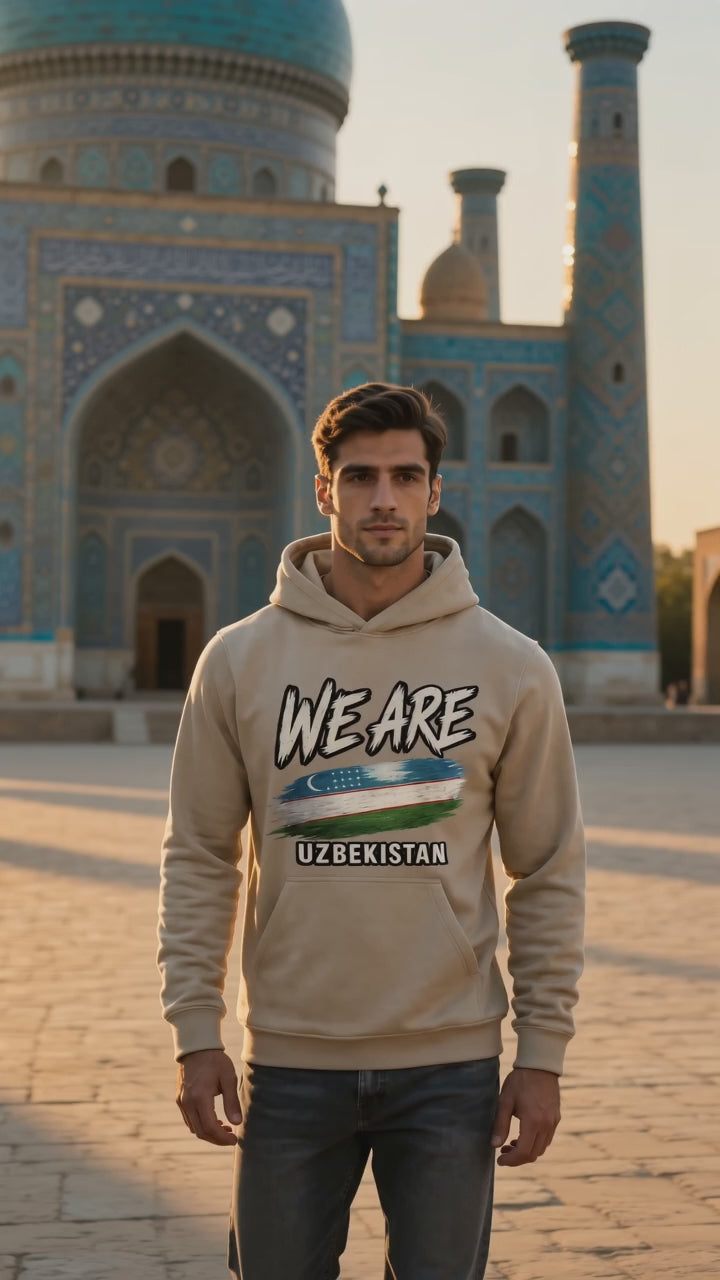 WE ARE Uzbekistan Heritage Flag Hoodie