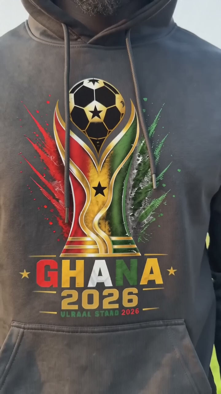 Ghana Soccer Hoodie 2026 | Ghana Football Fan Sweatshirt | Ghana Pride Apparel