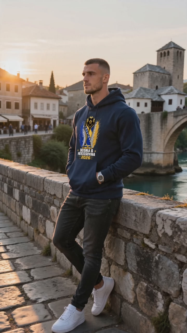 Bosnia & Herzegovina Soccer Hoodie 2026