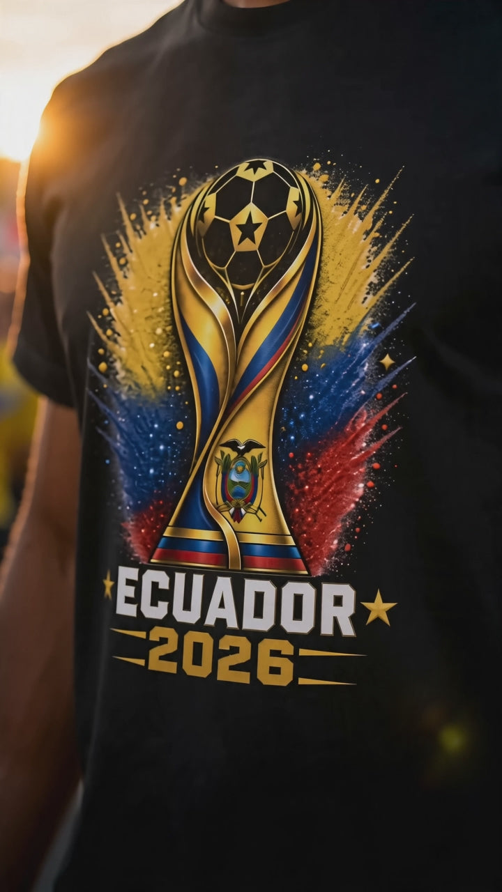 Ecuador Soccer Shirt 2026 | Ecuador Football Fan Tee | World Cup 2026 Shirt | Ecuador National Team Apparel | Soccer Gift