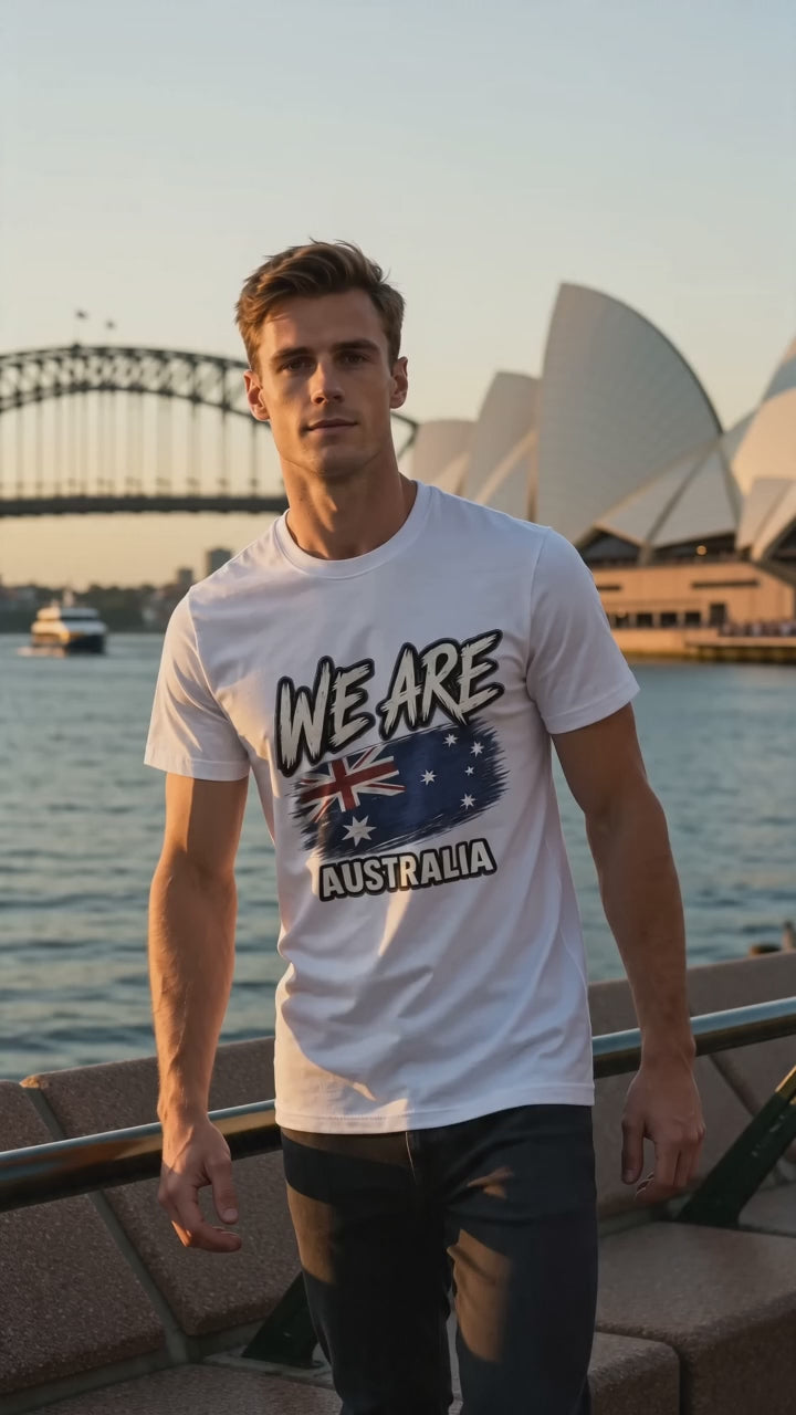 WE ARE Australia Flag Shirt – Heritage Graphic Unisex T-Shirt