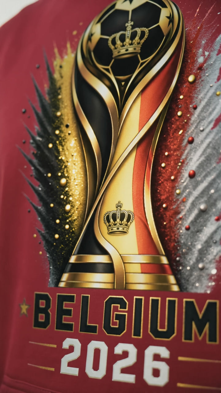 Belgium Soccer Hoodie 2026 | Belgium Football Fan Hoodie | Global Stage 2026 Sweatshirt | Match Day Supporter Apparel