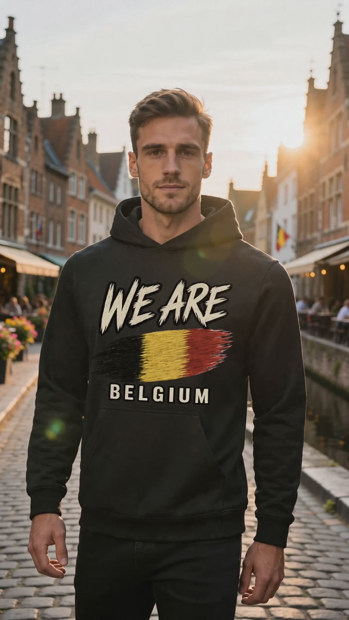 Belgium Heritage Flag Hoodie – WE ARE Collection
