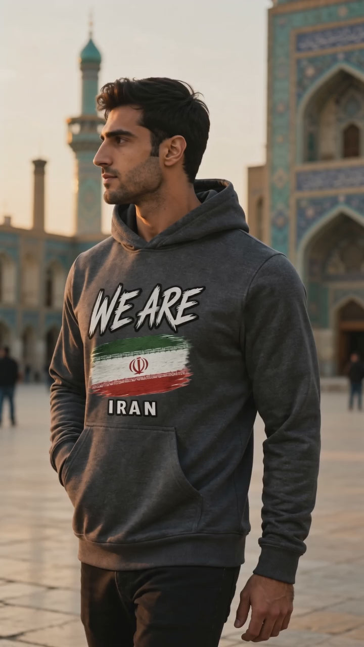 WE ARE Iran Flag Heritage Hoodie