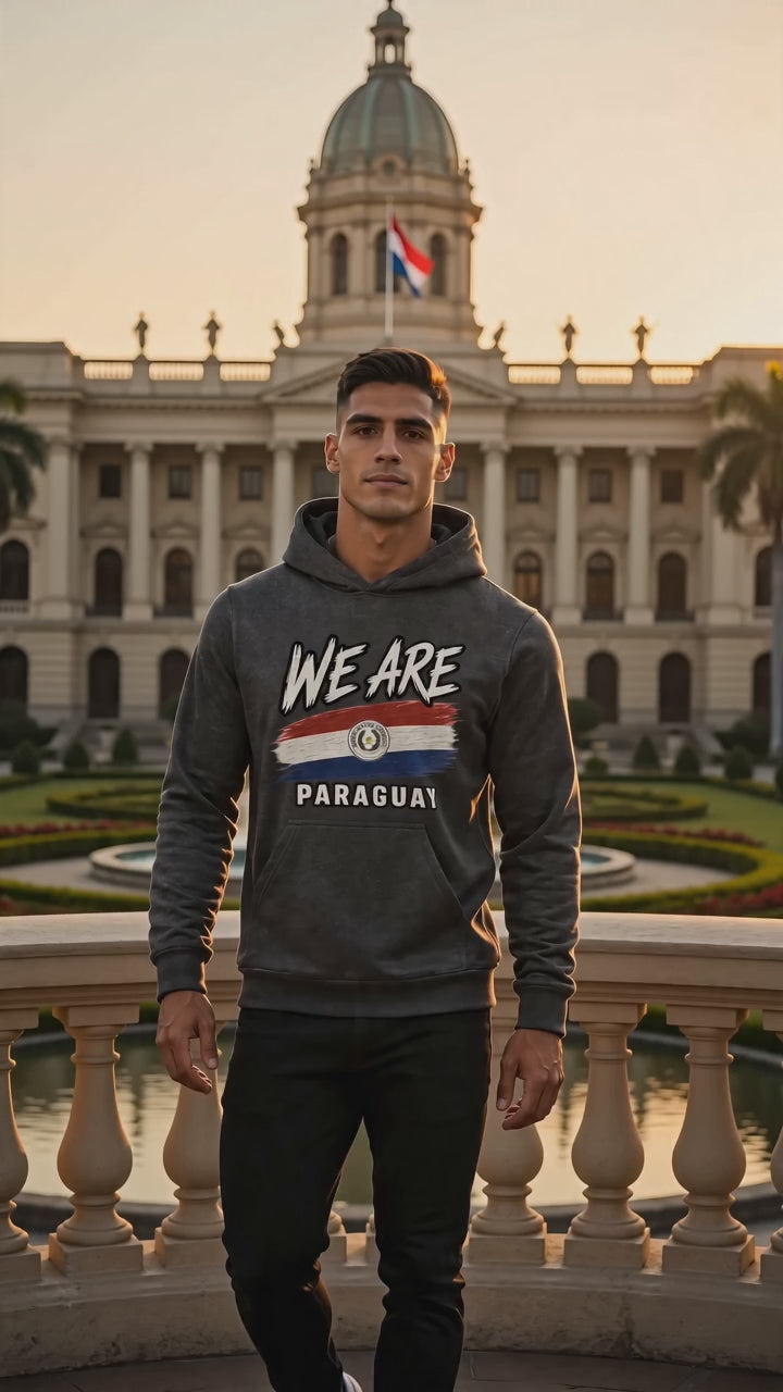 WE ARE Paraguay Flag Hoodie – Heritage Graphic Pullover Hoodie