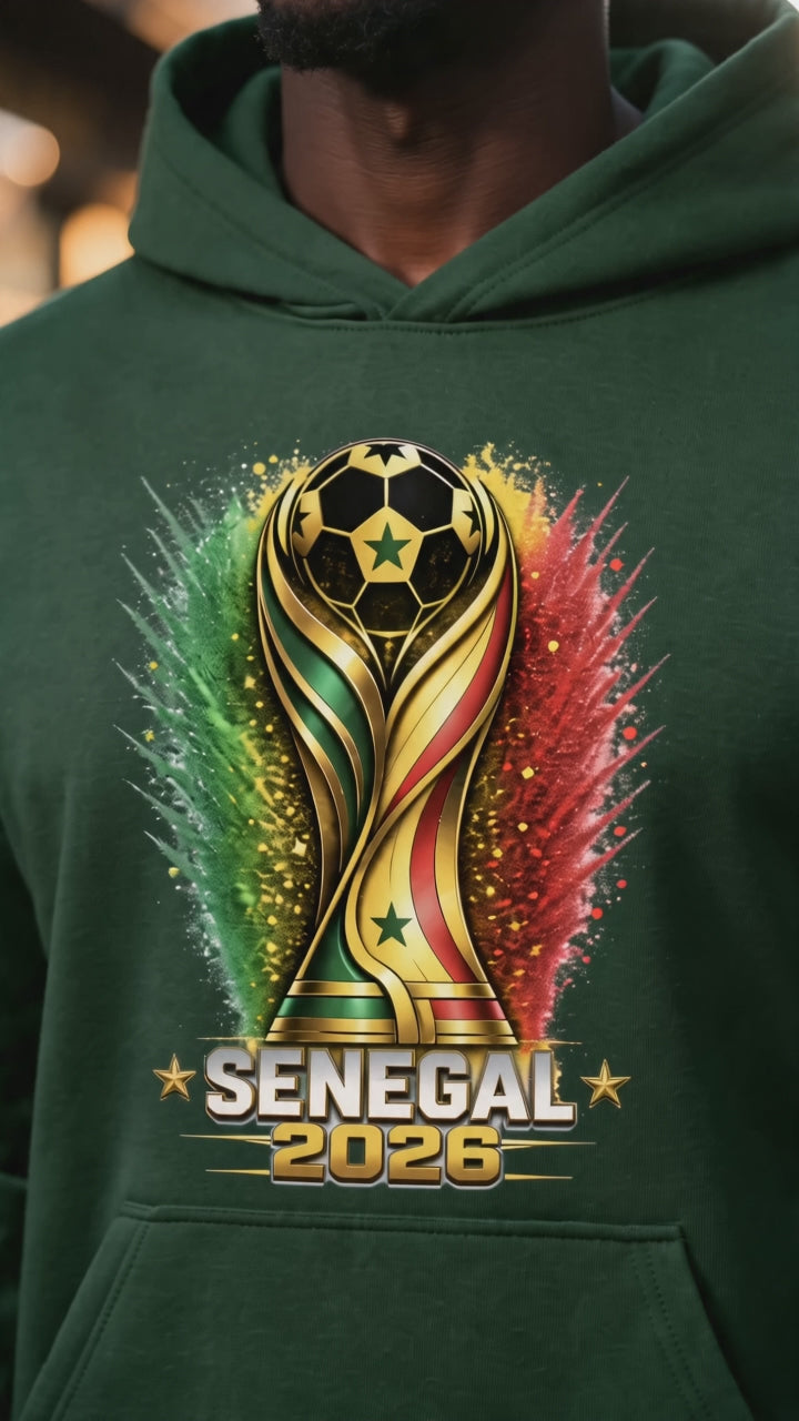 Senegal Soccer Hoodie 2026 | Senegal Football Hoodie | World Cup 2026 Hoodie | Senegal National Team Sweatshirt | Soccer Fan Gift