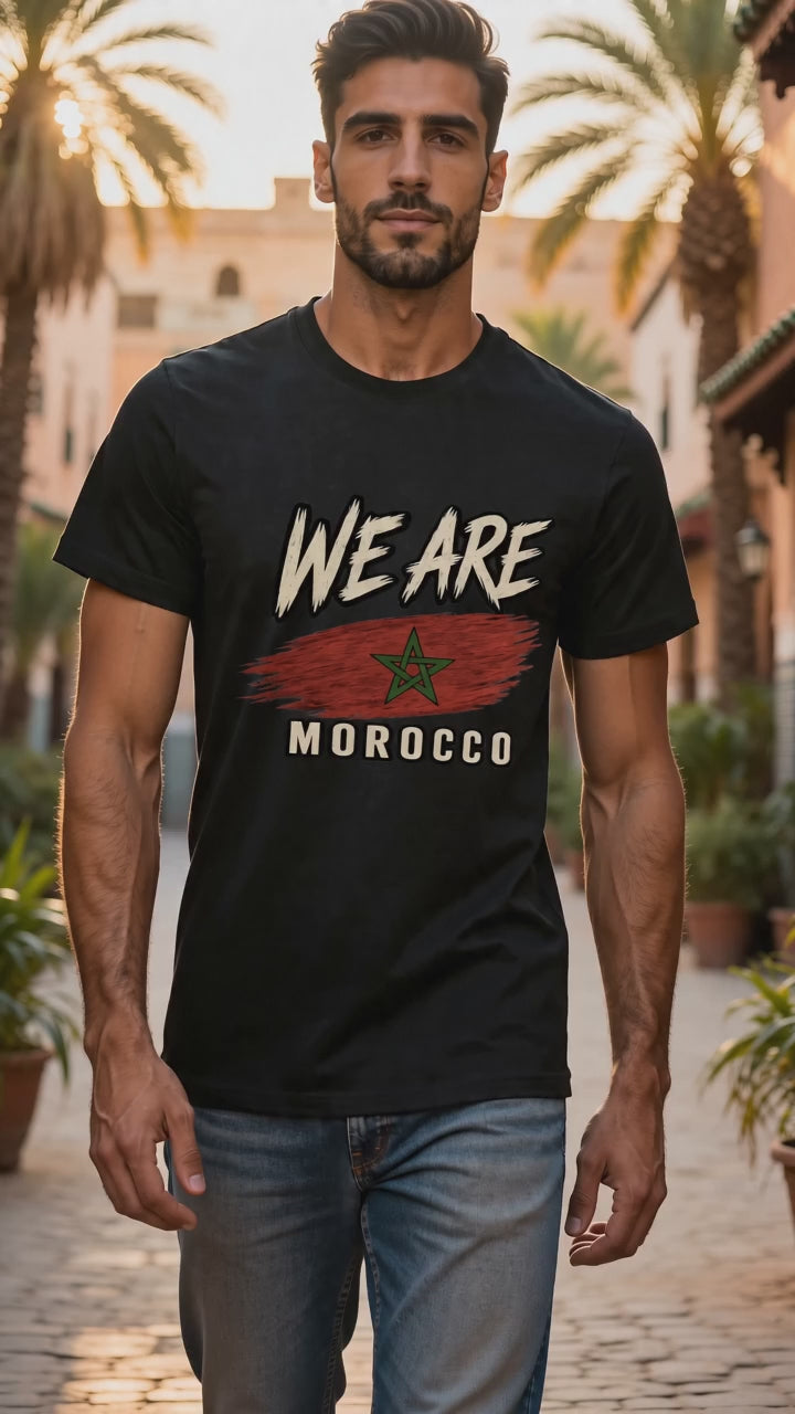 Morocco Heritage Flag T-Shirt – WE ARE Collection