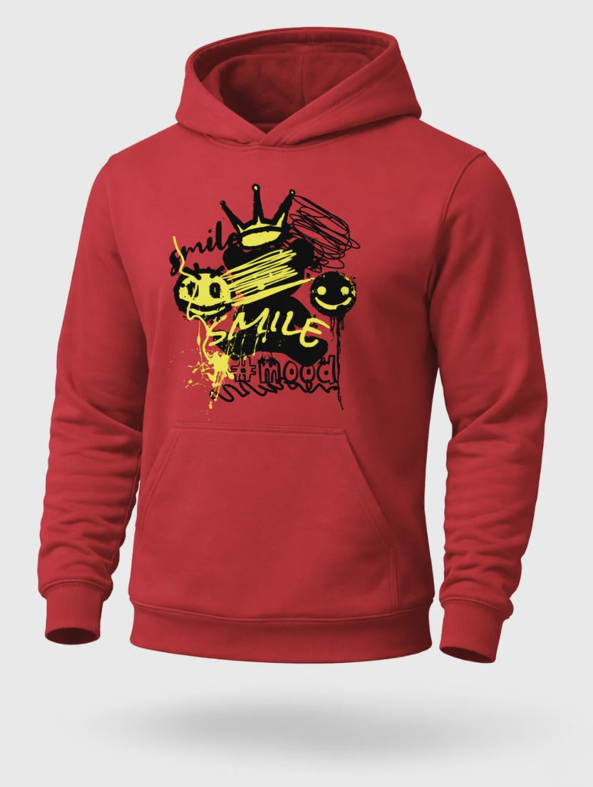 Smile Mood Graffiti Hoodie – Street Art Urban Graphic Hoodie
