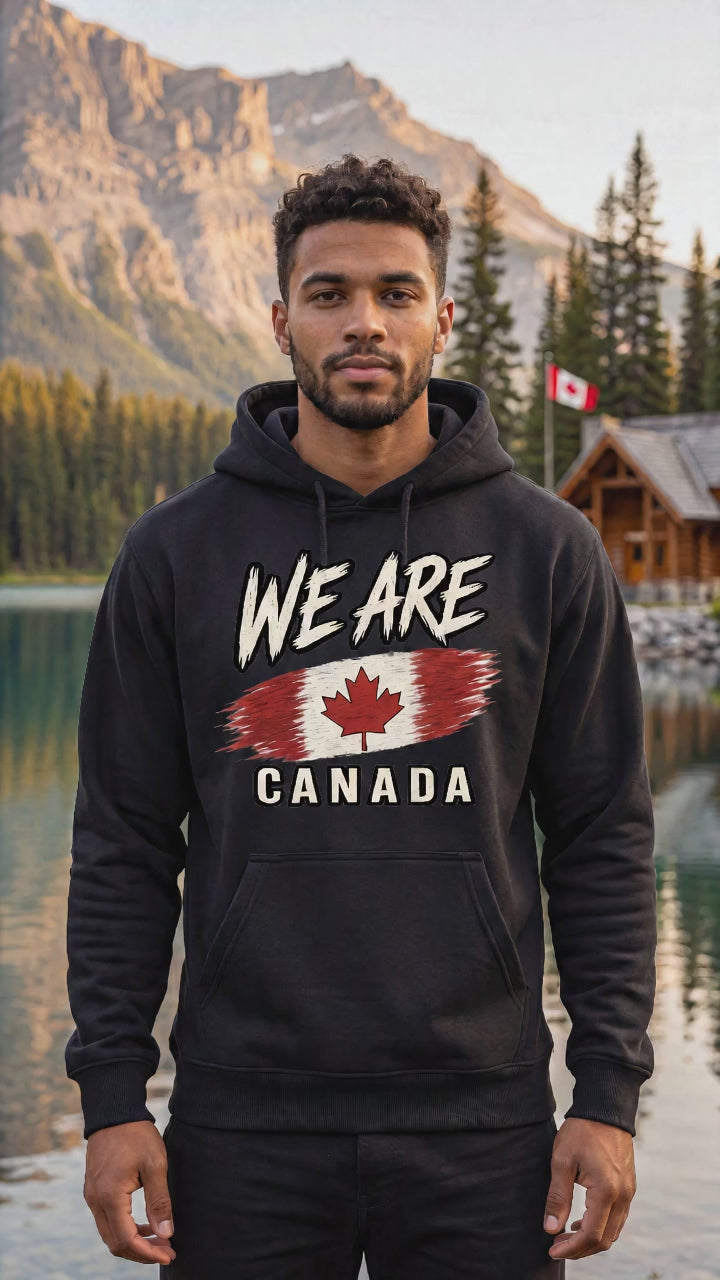 We Are Canada Heritage Flag Unisex Hoodie