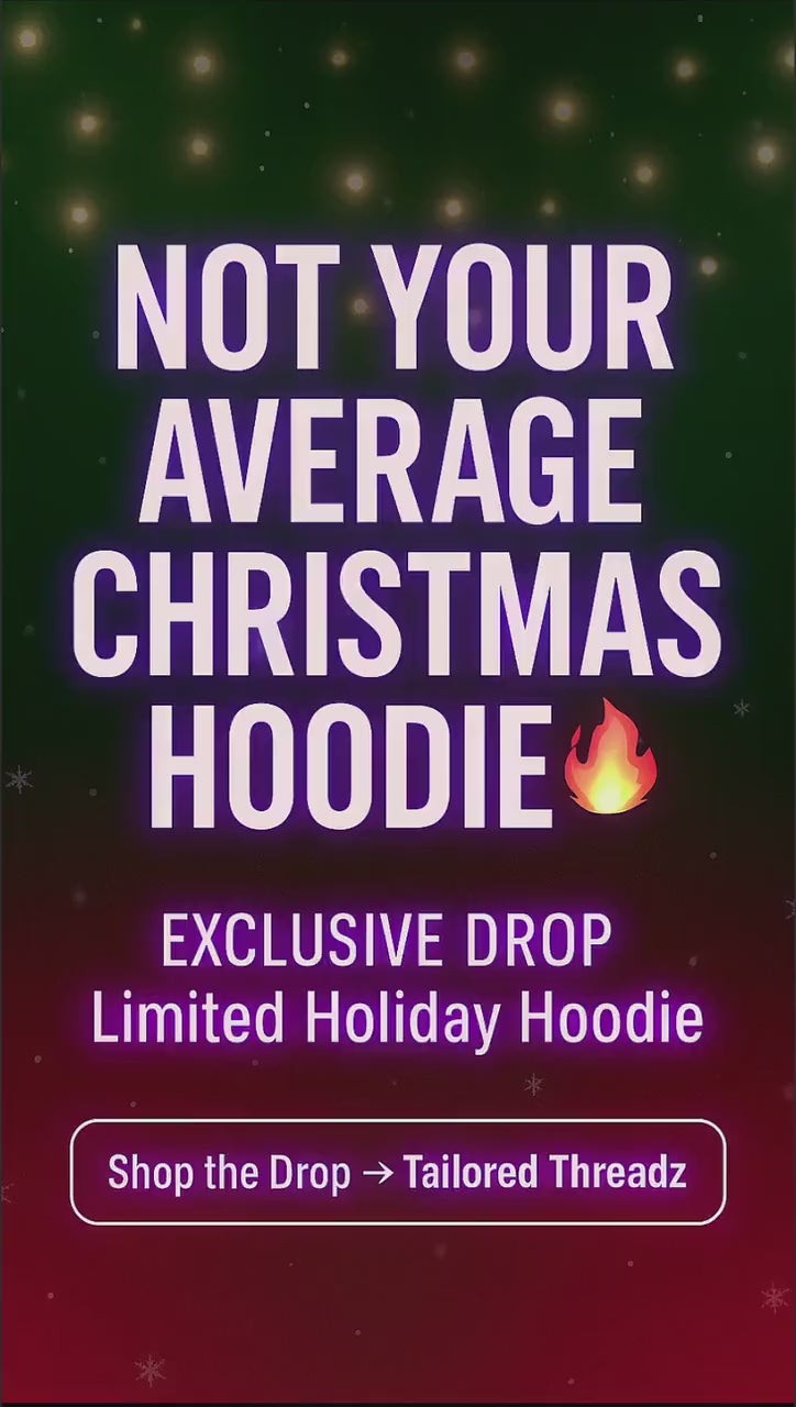Funny Christmas Hoodie for Men & Women, Retro Holiday Hoodie, Christmas Inspired Hoodie, Holiday Humor Gift, Tailored Threadz